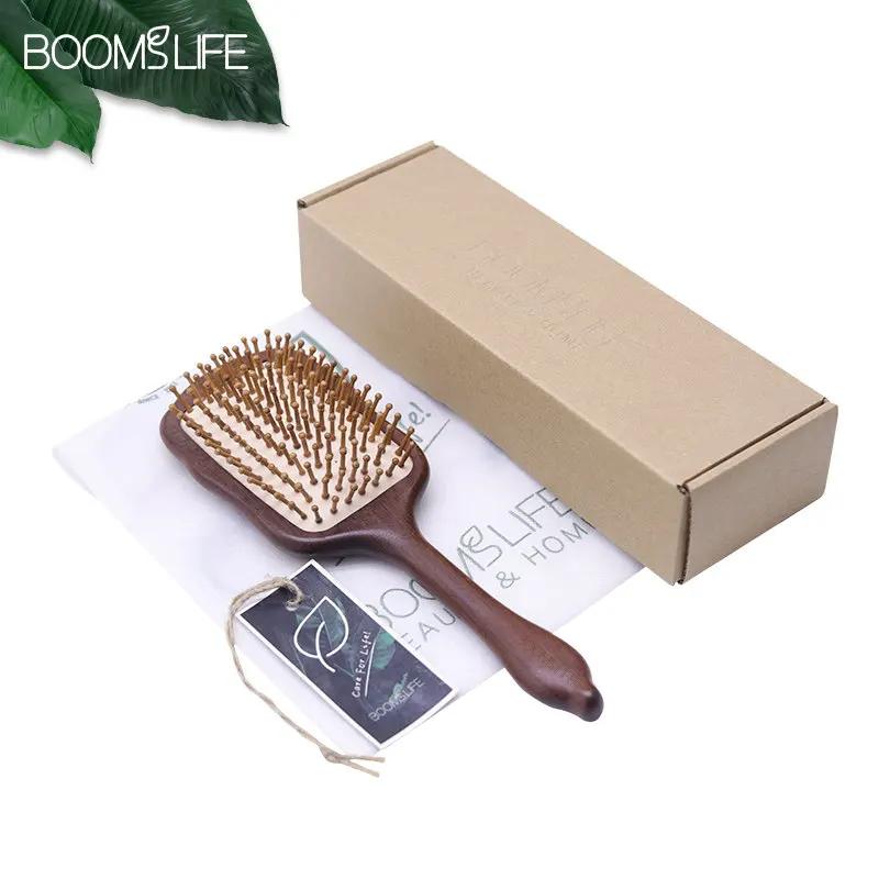 Brosse à cheveux démêlante pour femmes, nom personnalisé, brosse à cheveux en bois de santal, palett