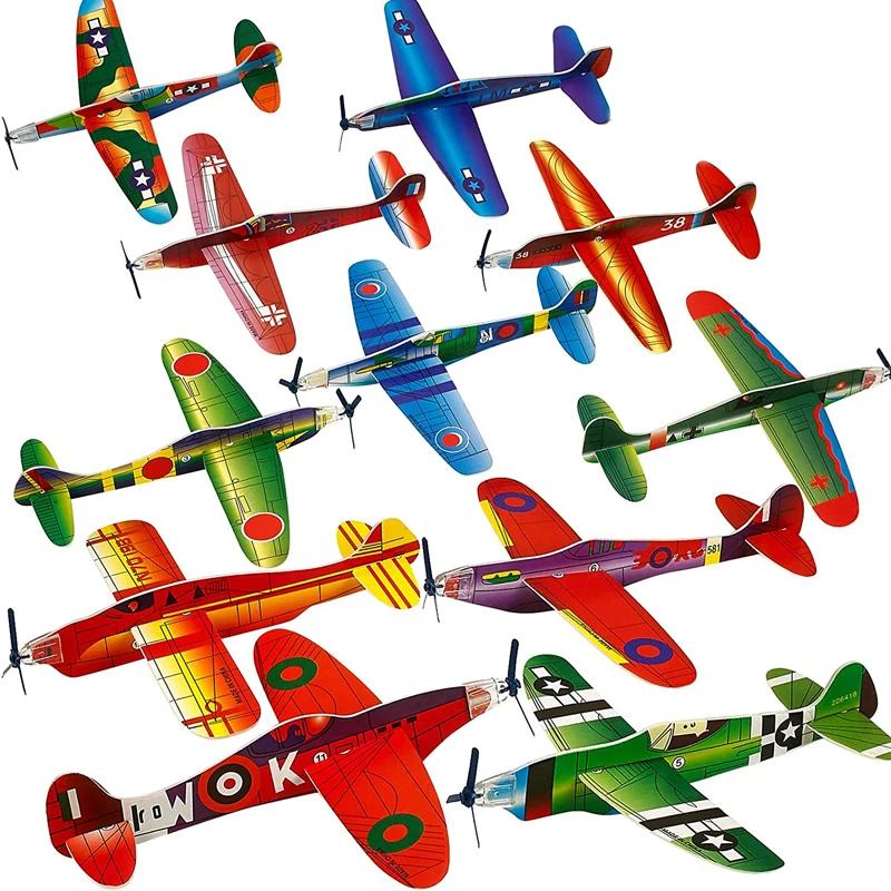 Enfants bricolage lancer à la main planeur volant avions jouets de plein air faveurs de fête Avion P
