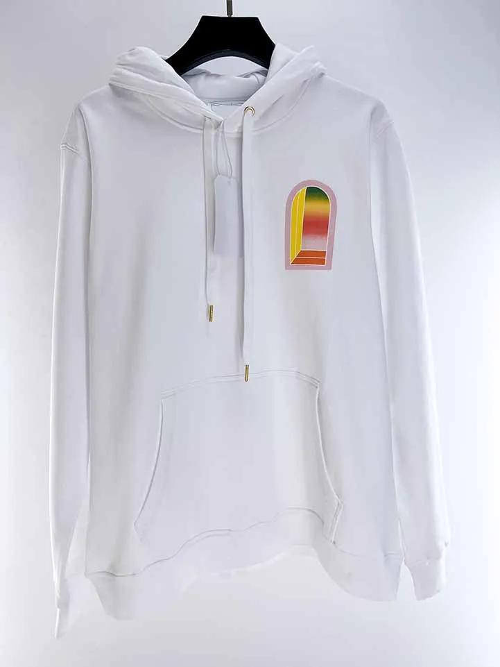 Sweat-shirt à capuche unisexe 2025FW Casinoblank avec logo arches islamiques imprimé, style Hiphop o