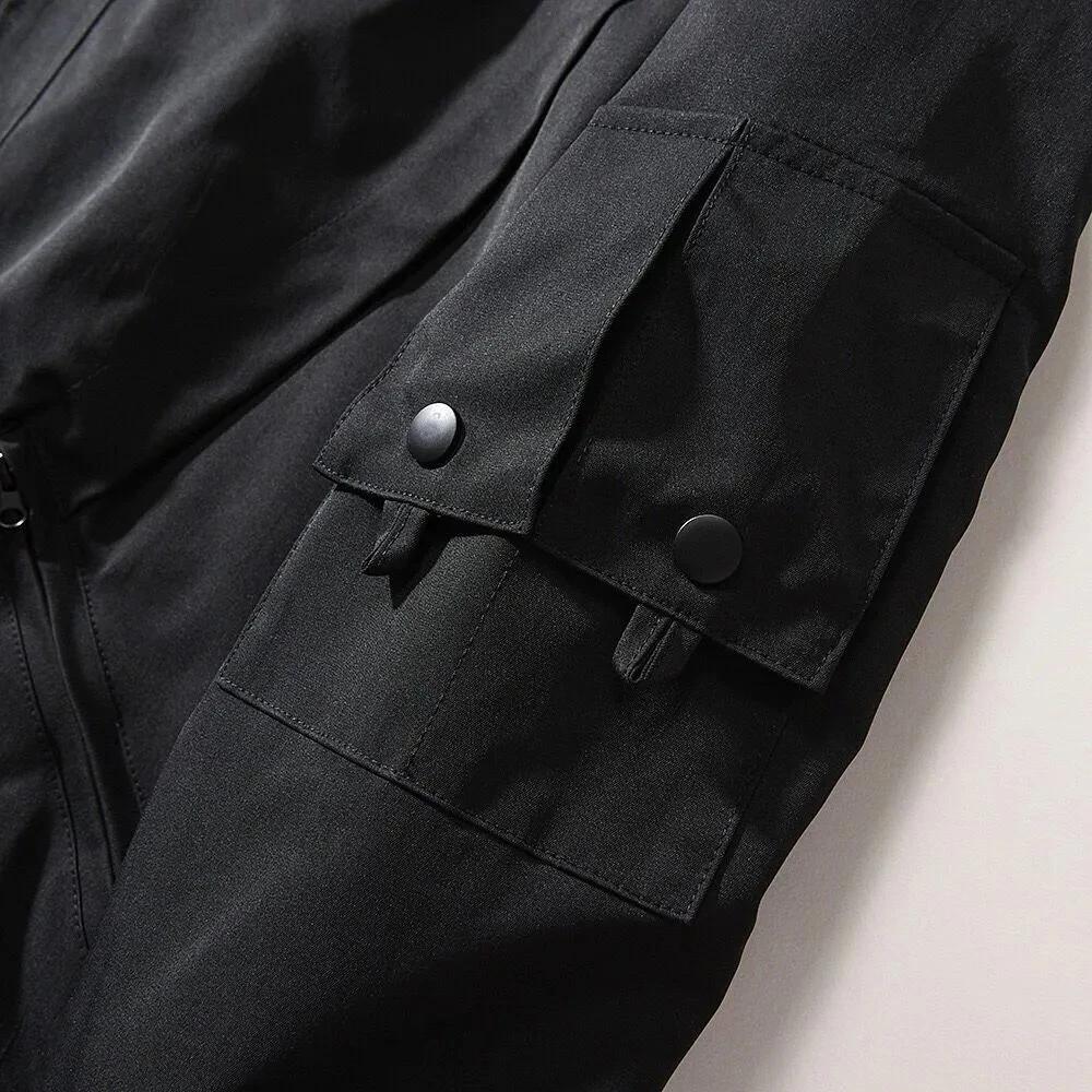 Bomber veste hommes brodé crâne imprimé veste automne Protection décontracté américain Vintage coupe