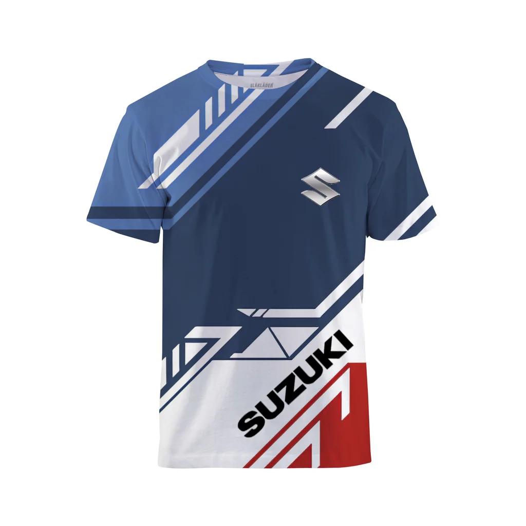 T-shirt pour homme Suzuki Motorcycle 2026, nouvelle mode été, impression 3D, sport quotidien, fitnes