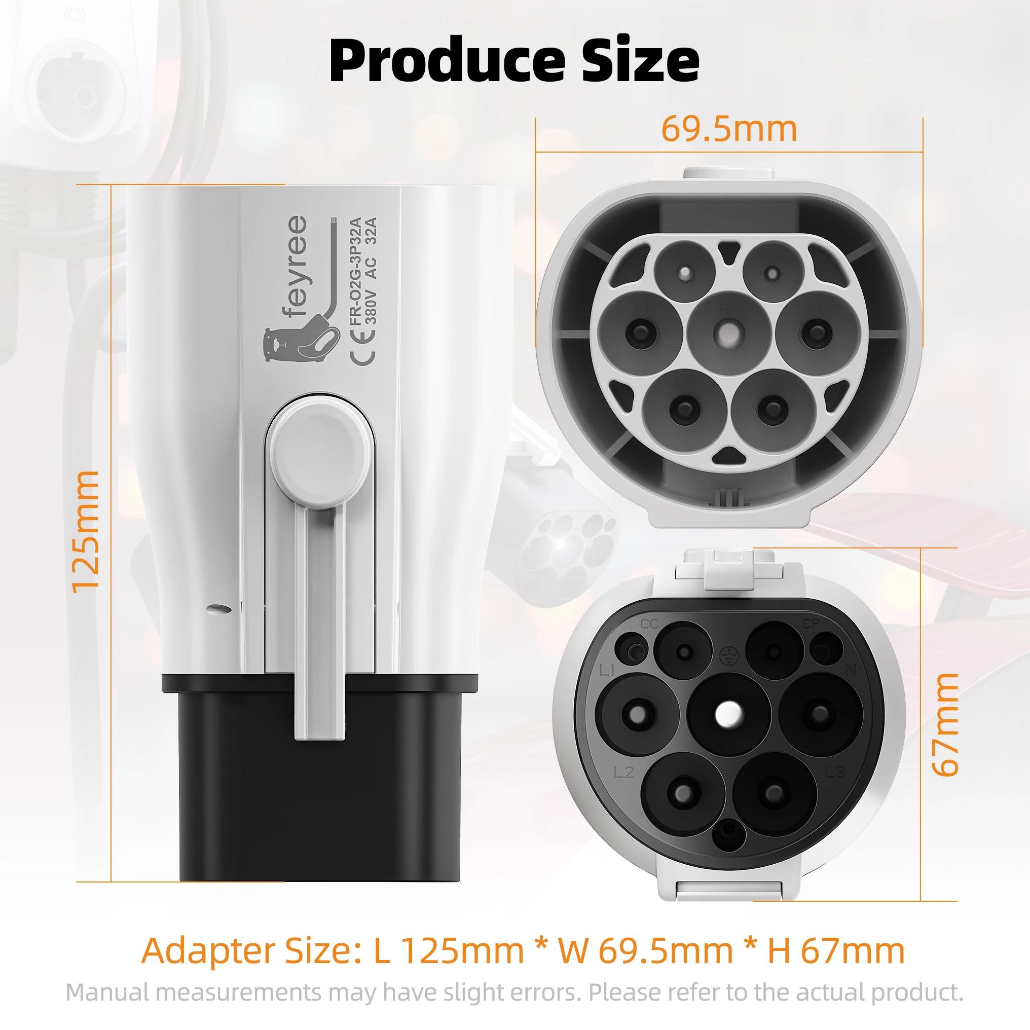 Adaptateur de chargeur Fey123 EV Type 2 IEC 62196-2 vers GB/T, connecteur EV de charge de véhicule é