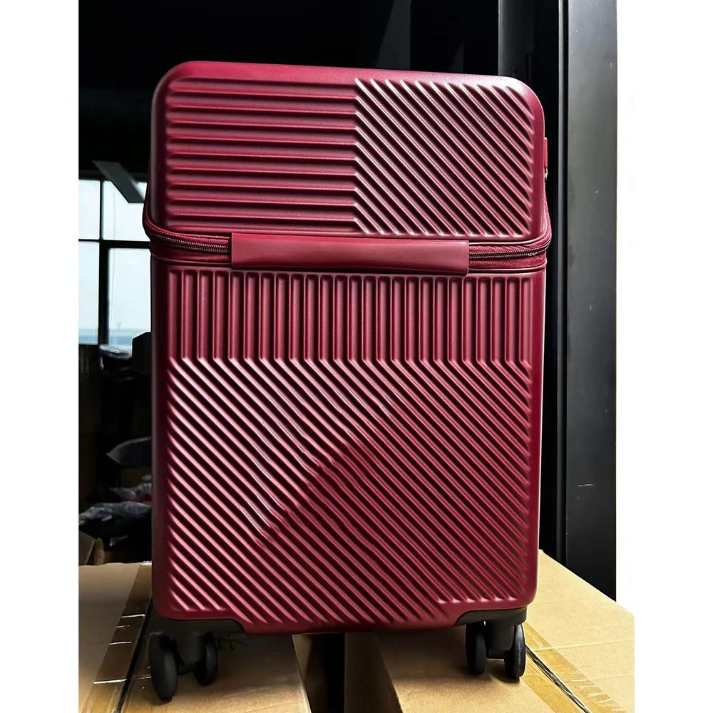 Valise bagages valise d'affaires élégante avec porte-gobelet compacte 20 pouces légère bagage à main