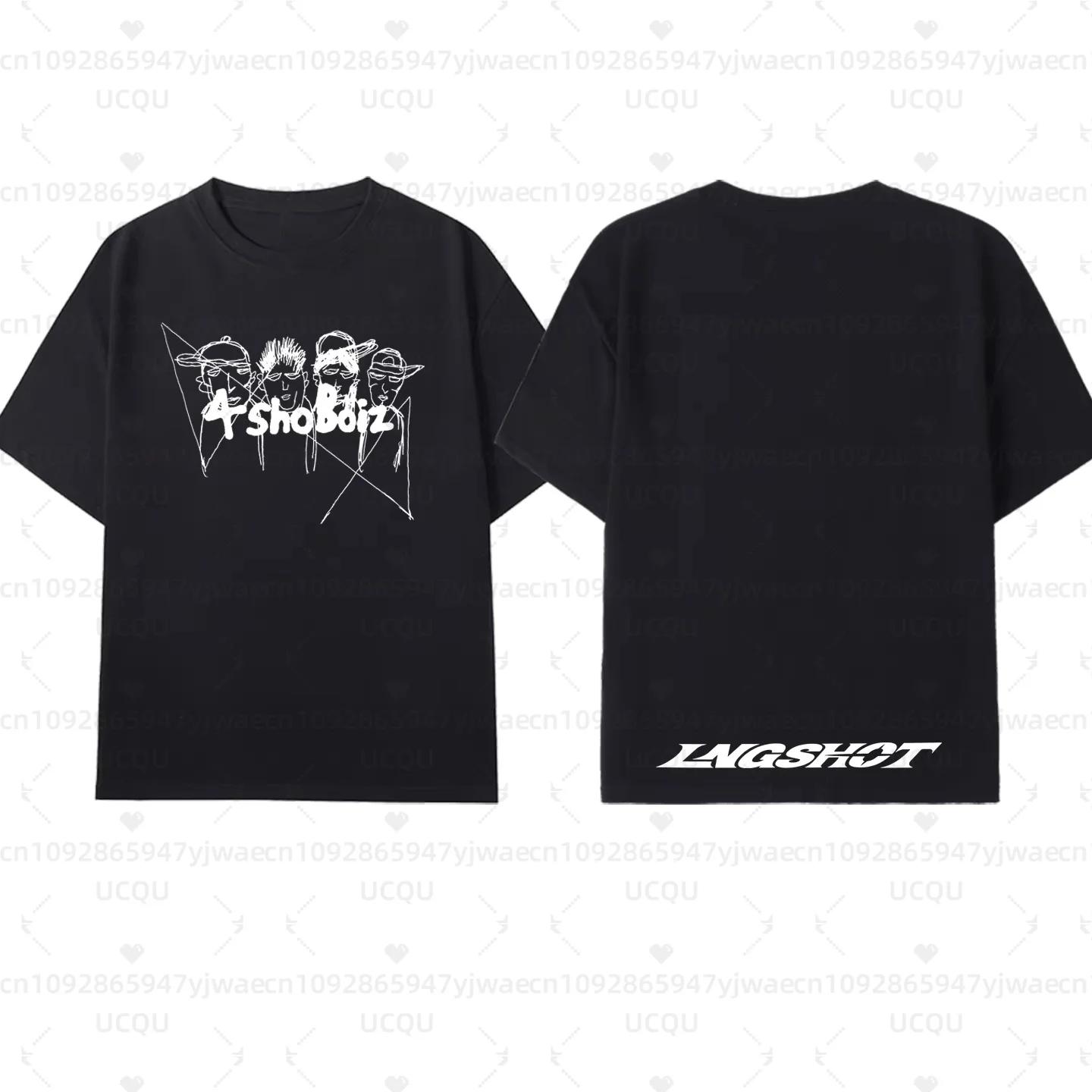 T-shirt LNGSHOT Kpop Fashion Jay Park pour hommes et femmes, t-shirt à manches courtes de haute qual
