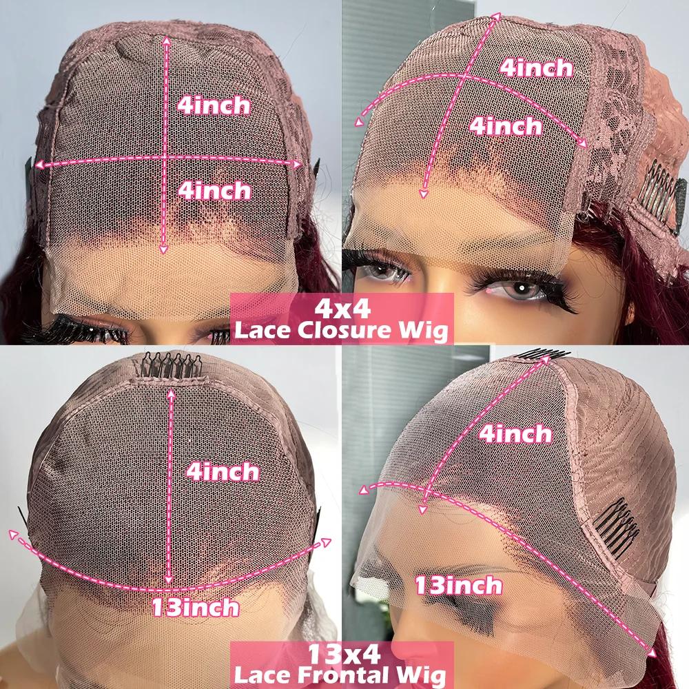 Perruque Lace Front Wig Body Wave Brésilienne Naturelle, Cheveux Blond Miel, Sans Colle, 13x6 HD, 30