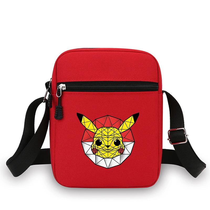 Sac à bandoulière mini en nylon pour téléphone portable, motif Pikachu, Gengar, Charmander, sacoche 