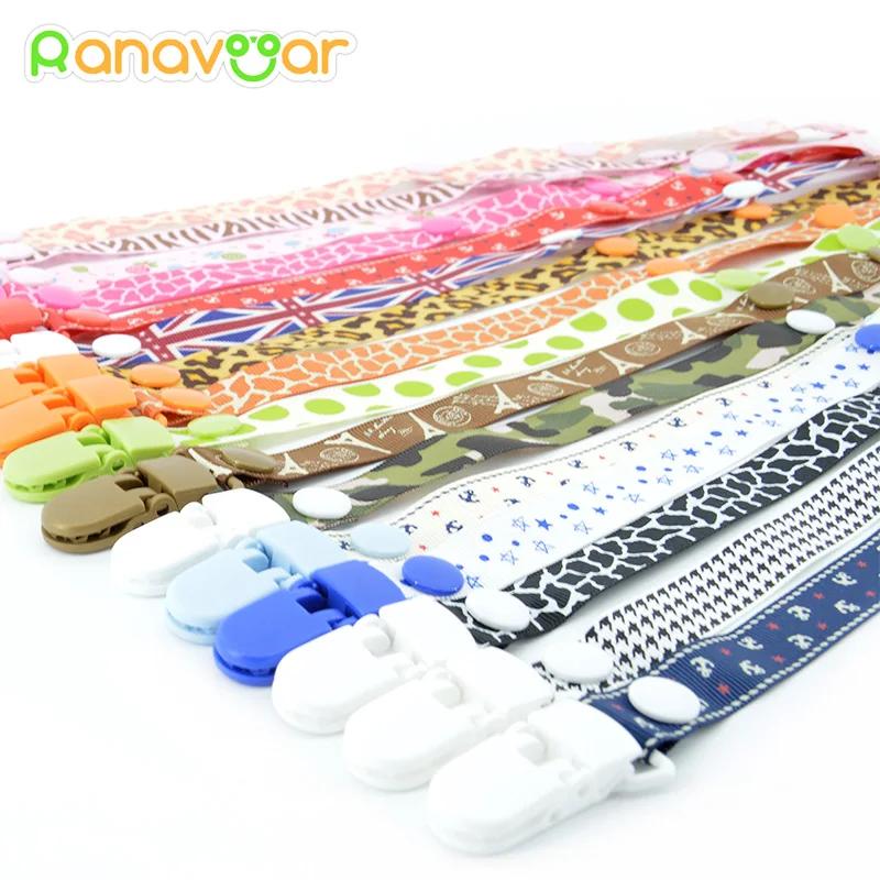 Attache-sucette pour bébé, chaîne pour sucette, ruban, Chupetas, support factice amusant, sangle de 