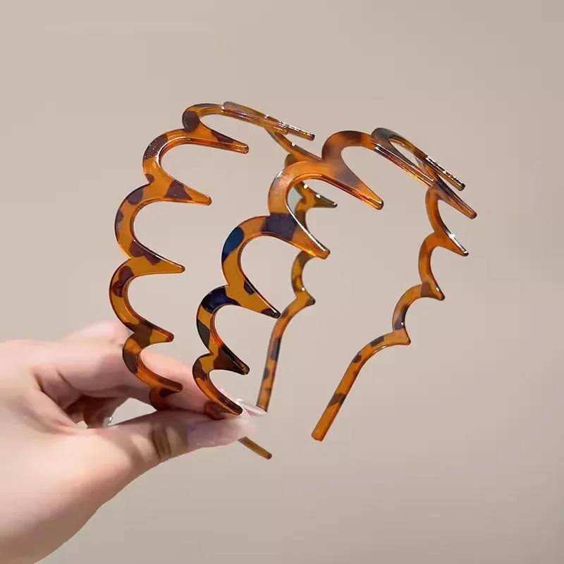 Peigne à cheveux en forme de U pour femmes coréennes, bande de sauna coordonnante, cerceaux en plast