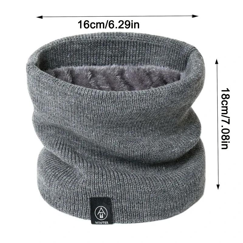 Écharpe Snood unisexe en cachemire solide pour hommes et femmes, anneau de cou, optique chaude, mode