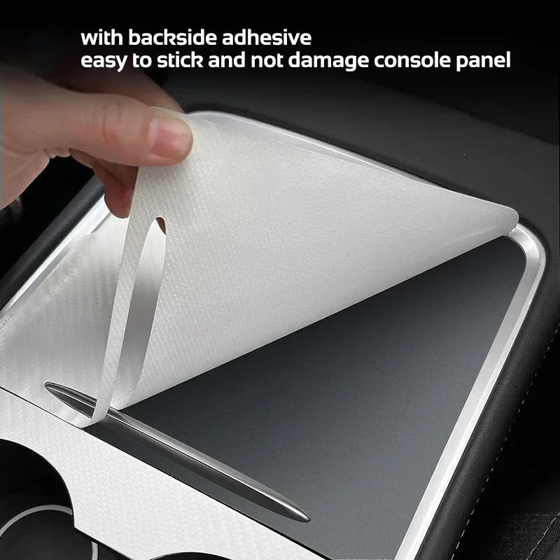 Film de protection autocollant en cuir PU pour Console centrale Tesla modèle 3 Y 2021 – 2026, pannea