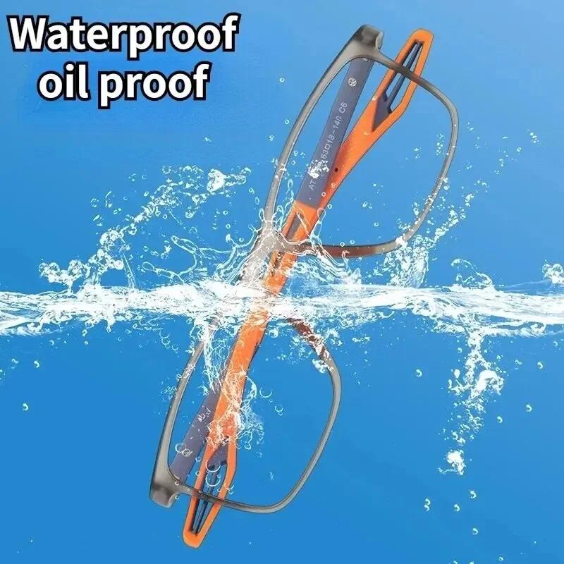 Lunettes de lecture tendance TR90 pour hommes, monture à ressort, lunettes de presbytie sportives, a