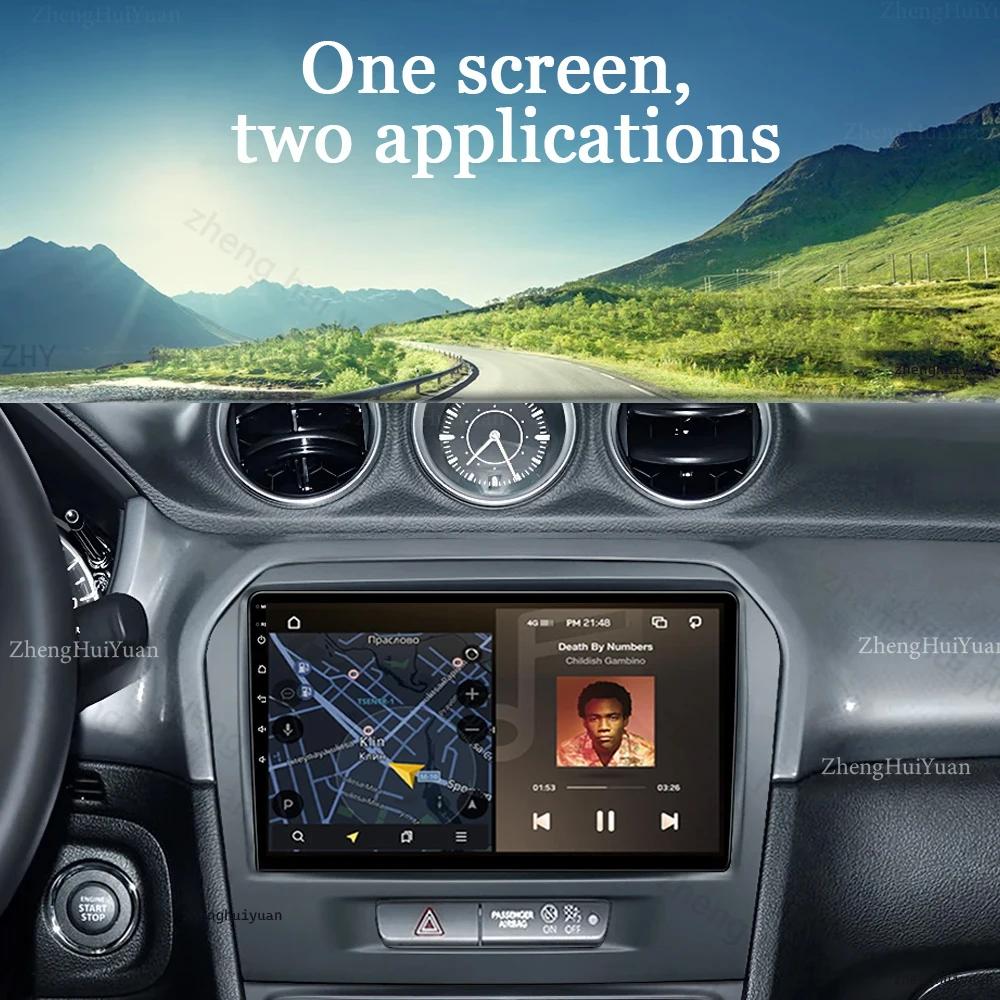 Autoradio Android 16 avec Carplay pour Suzuki Vitara 2015 2016 2017 2018 2019, lecteur multimédia vi