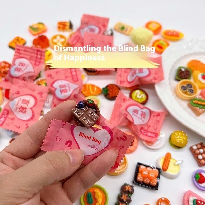 40 mini-boîtes surprises en résine en forme de bonbons, accessoires alimentaires, décorations artisa