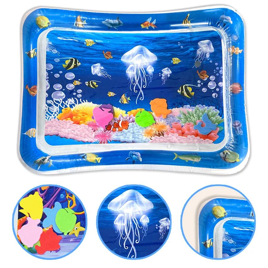 Tapis de jeu d'eau pour bébé, coussin gonflable en PVC pour nourrissons, temps du ventre, coussin d'