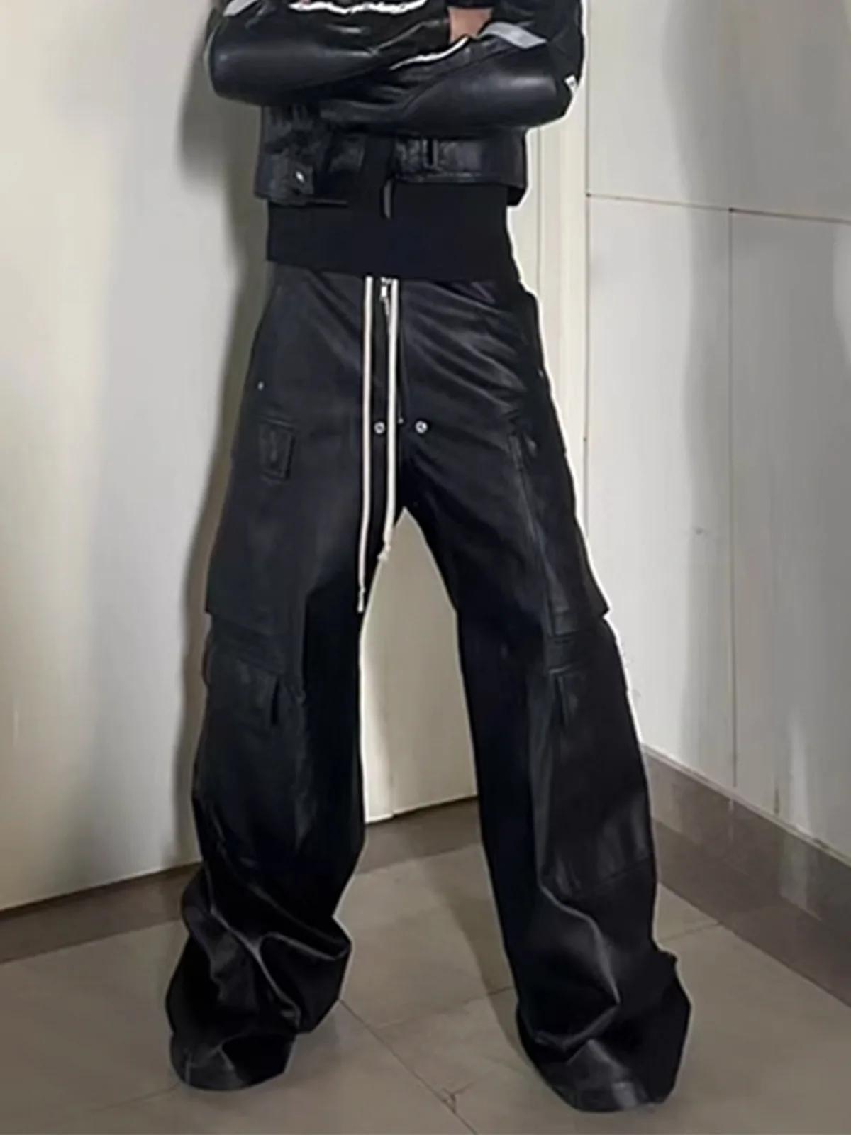 Owen Seak – pantalon Cargo pour hommes, Baggy, coupe ample, tactique, cordon de serrage, taille élas