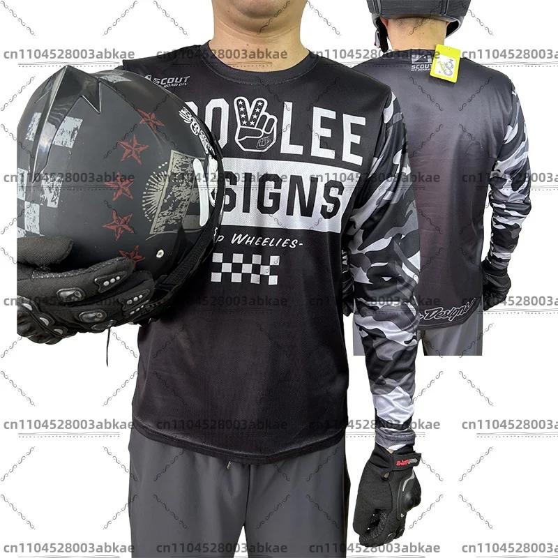 Maillot de moto homme BMX Enduro vtt chemise descente tld maillot Camiseta motocross MX VTT vêtement