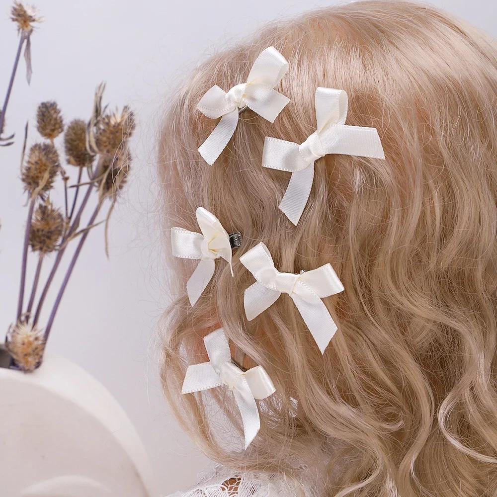 Mini pinces à cheveux Y2k pour filles, 5 à 24 pièces, épingle à cheveux en métal, Barrette, ruban fa