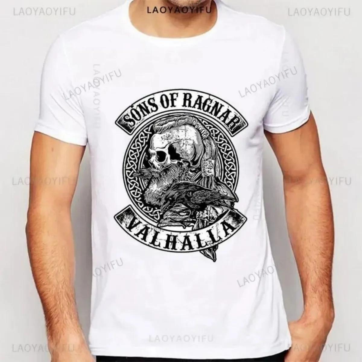 T-shirt col rond doux et respirant pour hommes, motif imprimé crâne américain, adapté aux loisirs de