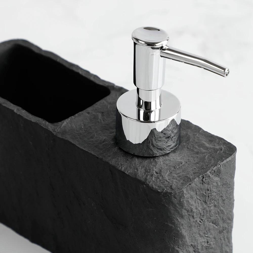 Distributeur de savon avec éponge pour évier de cuisine et salle de bain, distributeur de savon liqu