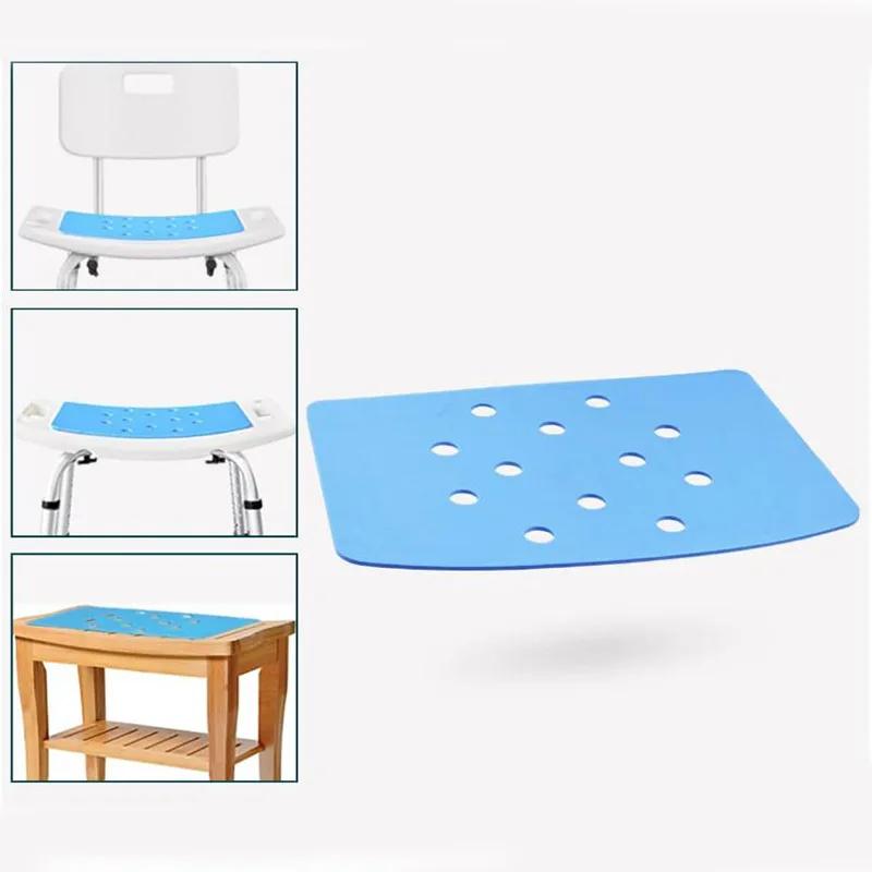 Tapis antidérapant bleu en EVA de qualité supérieure pour chaises de bain, bancs de douche, accessoi