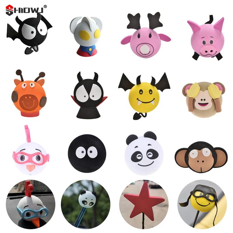 Animaux de dessin animé mignons et drôles, singe, canard, antenne IkPlush, OligFoam, décoration aéri