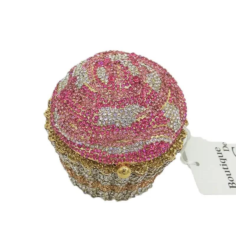 Pochette Chi Cake pour femme, sac à main Minwaist, sac à main de soirée, sac à main de mariage en cr