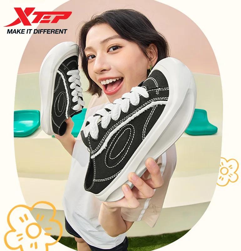 Xtep-Chaussures de skate décontractées Starfall pour femmes, chaussures de skateboard confortables, 