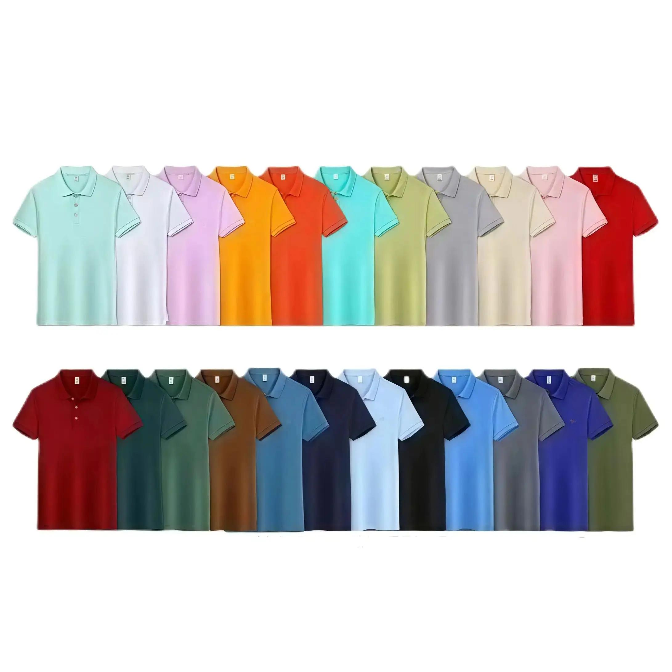 Été sport décontracté séchage rapide revers à manches courtes POLO 23 couleur unie chemise cyclisme 