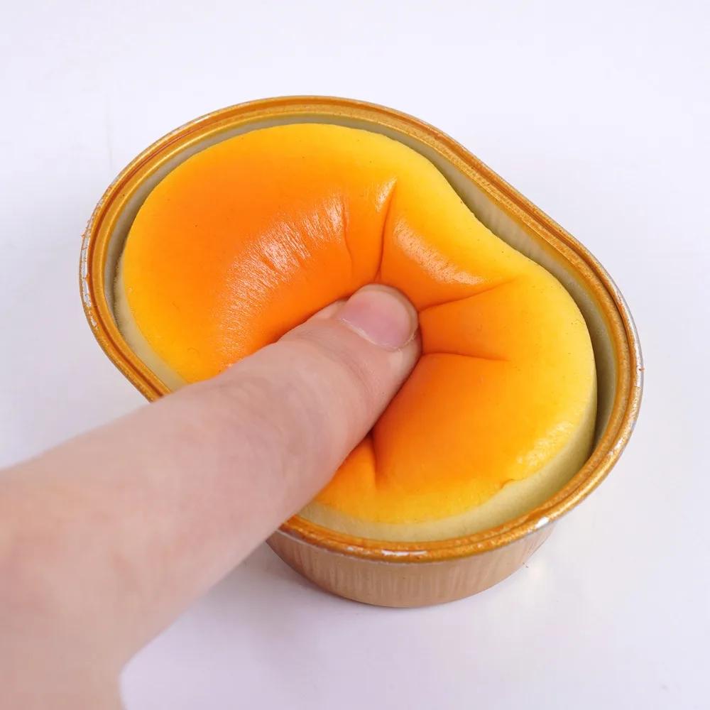 Jouet anti-stress en forme de pain au fromage simulé, à remontée lente, sensoriel, pour l'anxiété, T