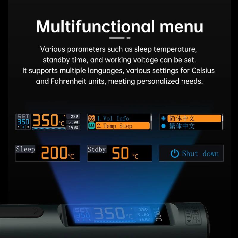 ALIENTEK T90 fer à souder intelligent PD 140W température réglable DC 28V 80-450 ℃   Kit de station 