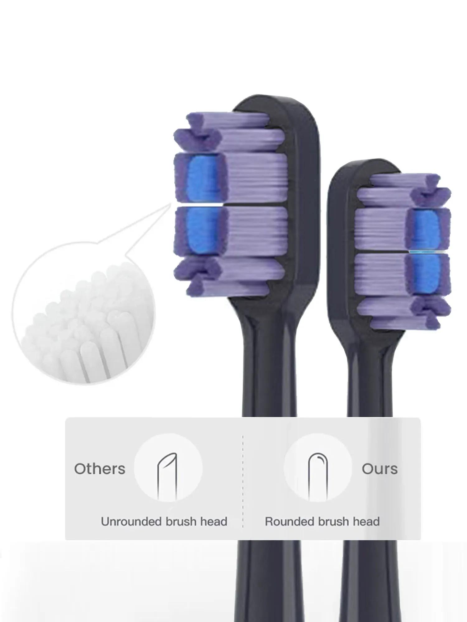 4 pièces pour Xiaomi Mijia T700 têtes de brosse à dents électrique sonique 3D blanchiment Oral tête 