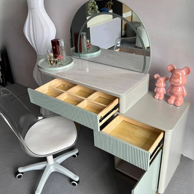 Organisateur moderne rangement vanité Table miroir filles femmes Unique maquillage vanité bureau gai