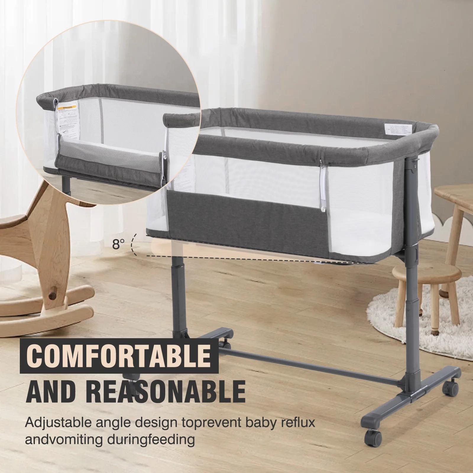 Berceau de bébé 3 en 1, lit bébé, dormeur de chevet, berceau de voyage