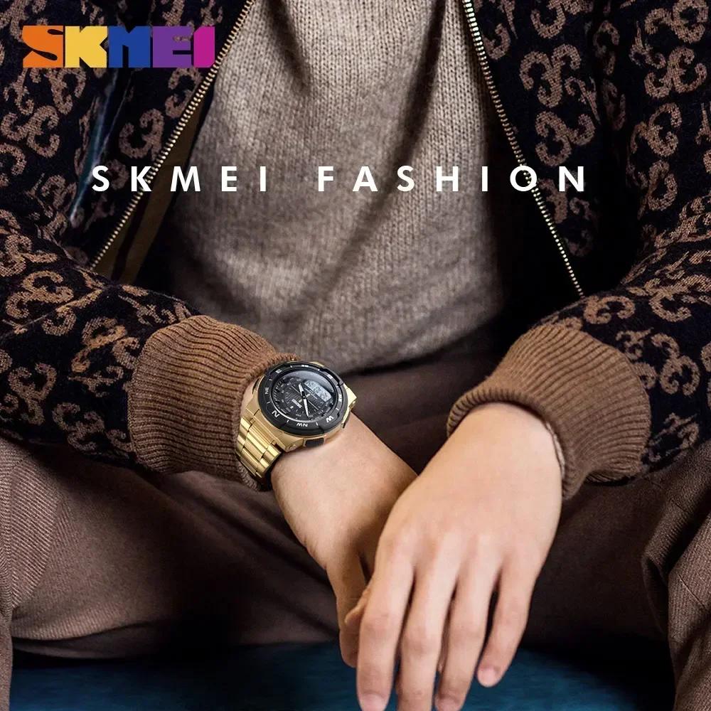 SKMEI 1370 luxe entièrement en acier affaires montre étanche Relogio Masculino montre hommes mode Sp