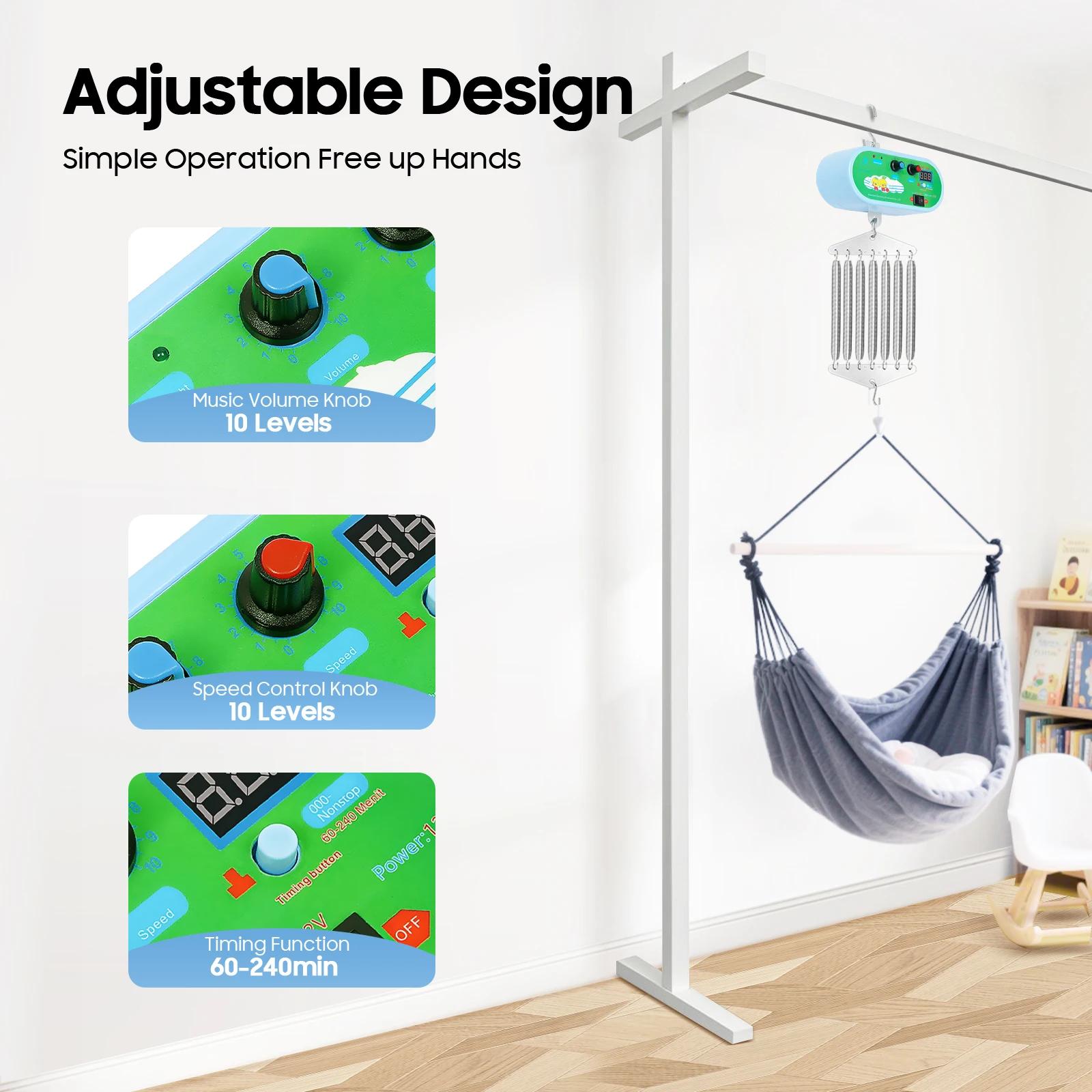 Contrôleur de balançoire pour bébé, moteur de balançoire suspendu pour bébé, minuterie électrique, b