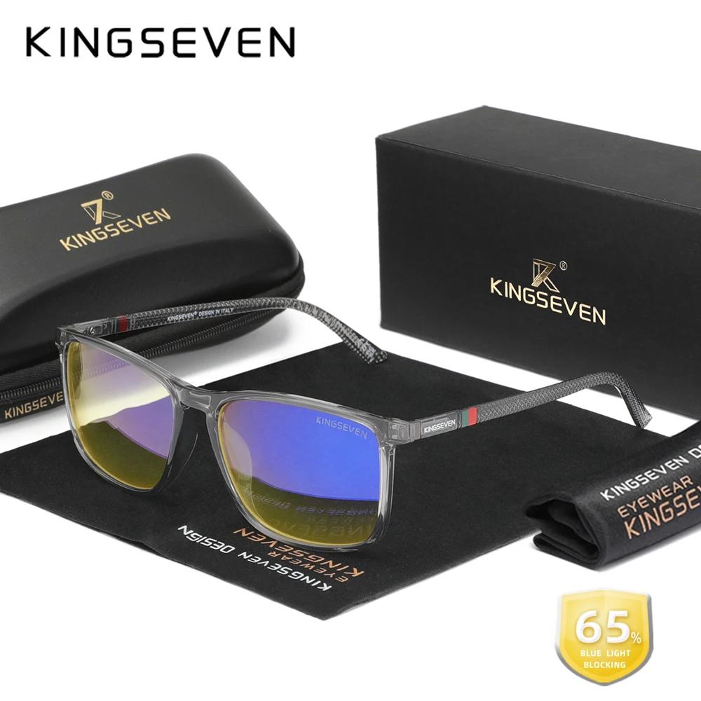 KINGSEVEN mode lunettes bloquant la lumière bleue femmes/hommes lunettes charnières Anti rayon bleu 