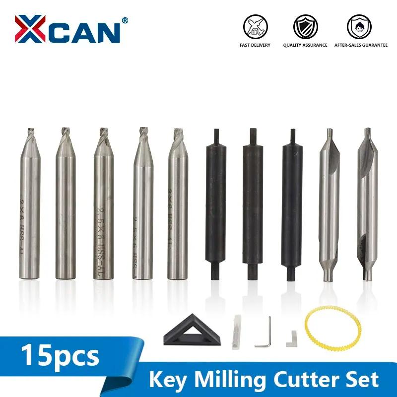 XCAN – fraiseuse pour Machine à clés, 15 pièces, Machine à découper les clés, broche de guidage pour