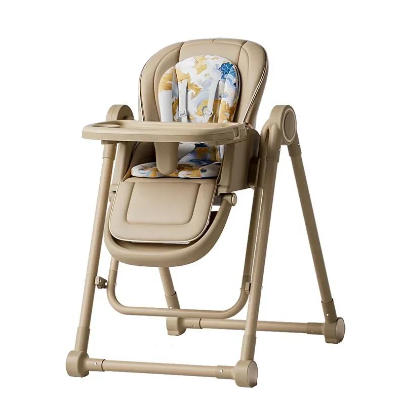 Chaise de salle à manger multifonctionnelle pour bébé, avec hauteur de siège réglable, balançoire à 