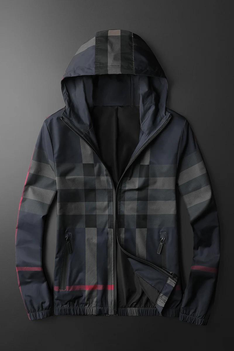 Veste rayée à la mode de style coréen, veste à capuche avec fermeture éclair de haute qualité, veste
