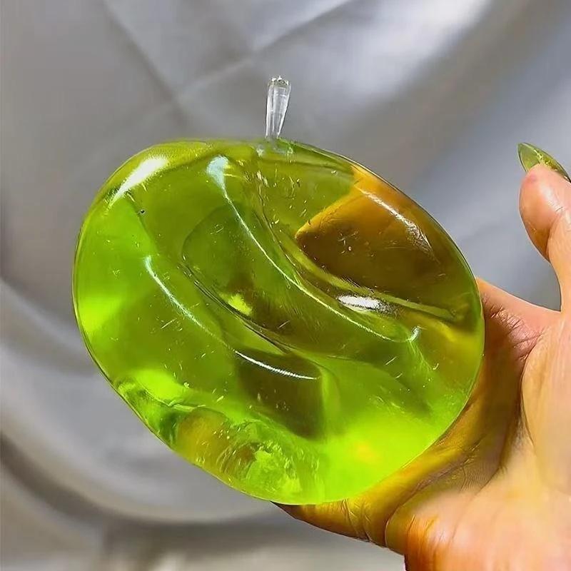 Jouets à presser pomme verte, soulage le Stress et le évent, jouets Fidget en pendaison, jouets à pr
