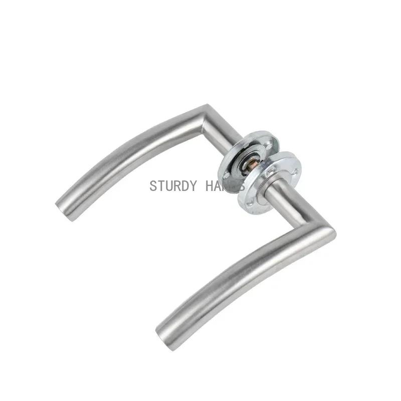 Ensemble de poignées de porte en acier inoxydable, intérieur de maison, serrure à levier, loquet rég