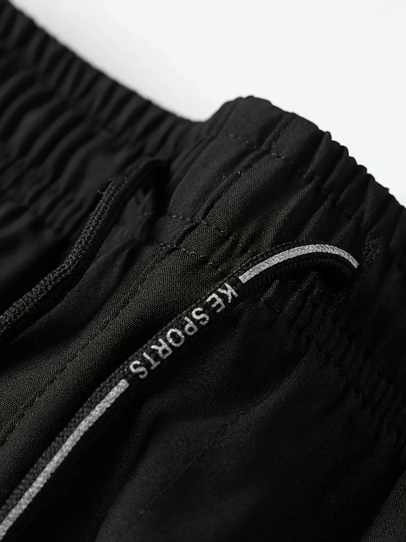 3 pièces pantalons décontractés pour hommes Stretch taille élastique survêtement coréen classique bl