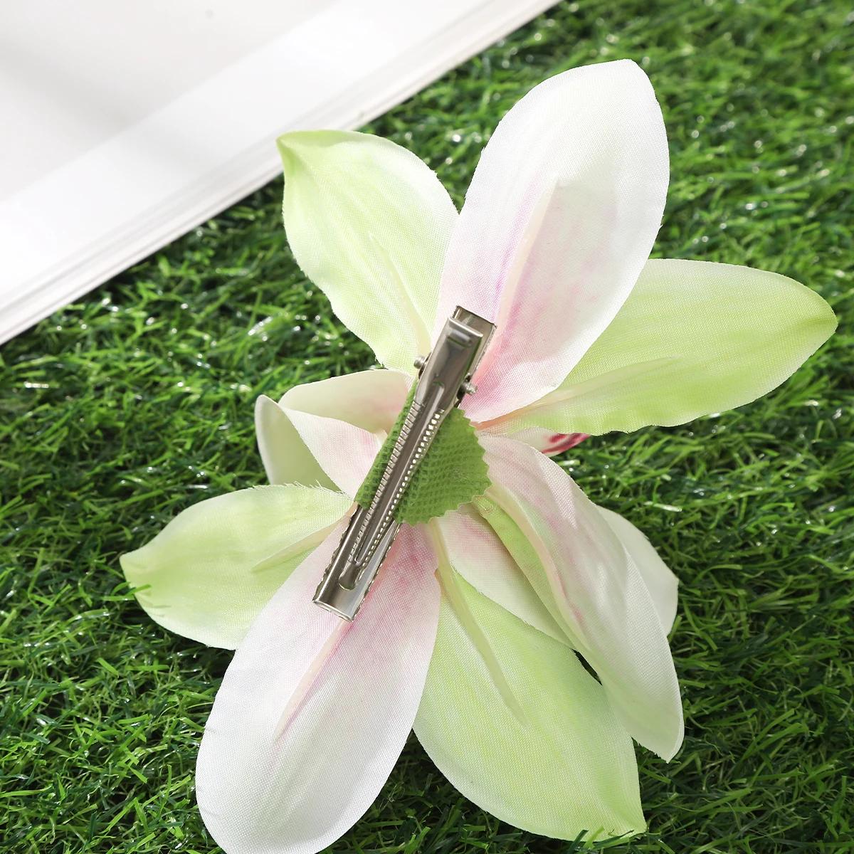 Pinces à cheveux à fleurs d'orchidées, petite épingle à cheveux bohème, Barrette de mariée, fleur de