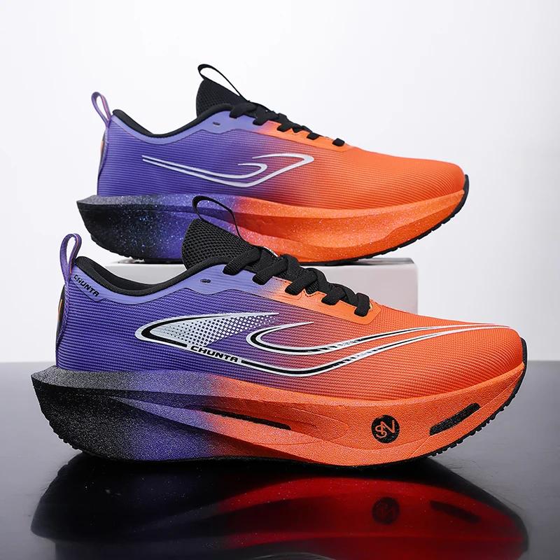 Chaussures de course planche de carbone spécialité Marathon hommes sport respirant léger femmes conf