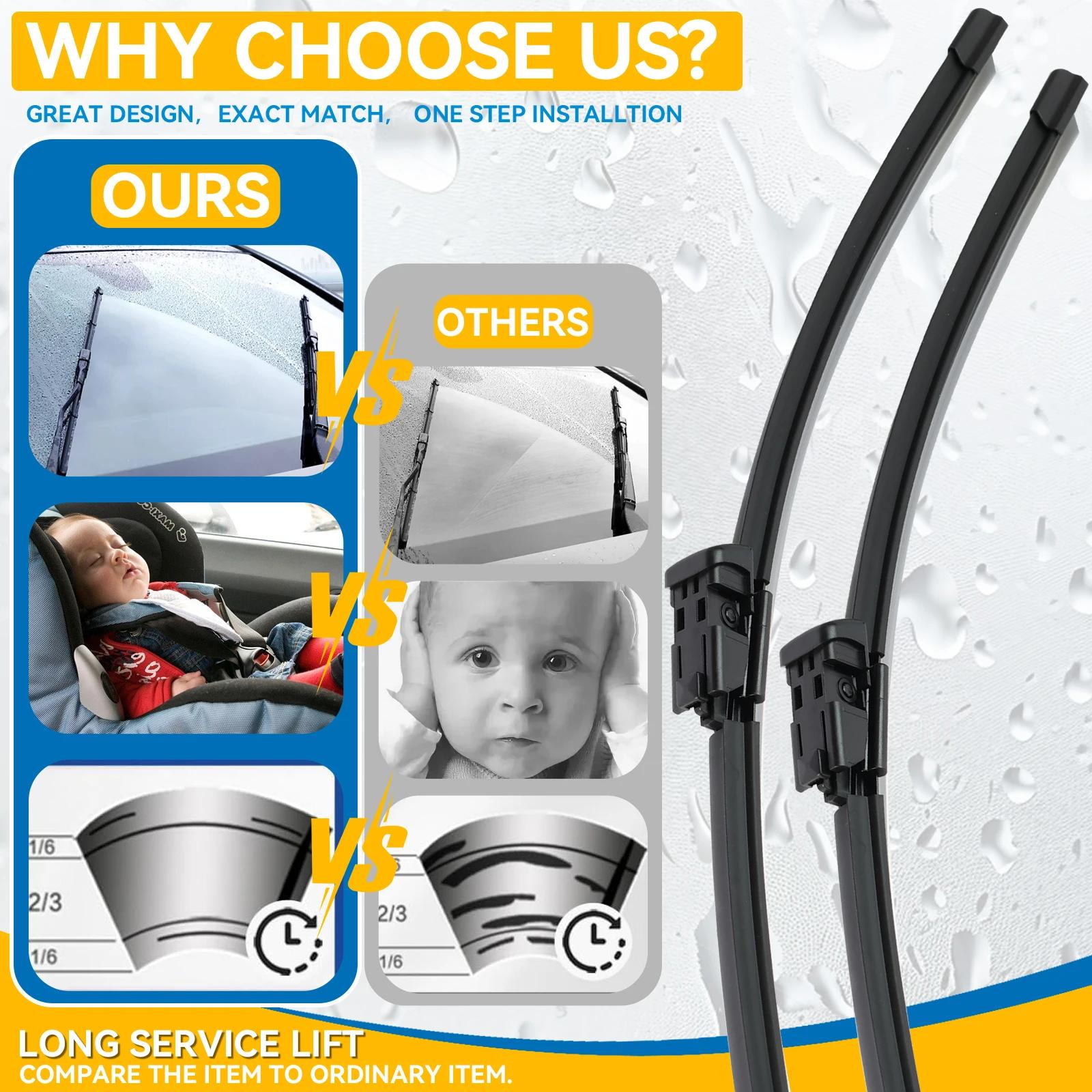 Erick's – jeu de balais d'essuie-glace avant et arrière, pour Hyundai I30 2007 – 2010, brosses de pl