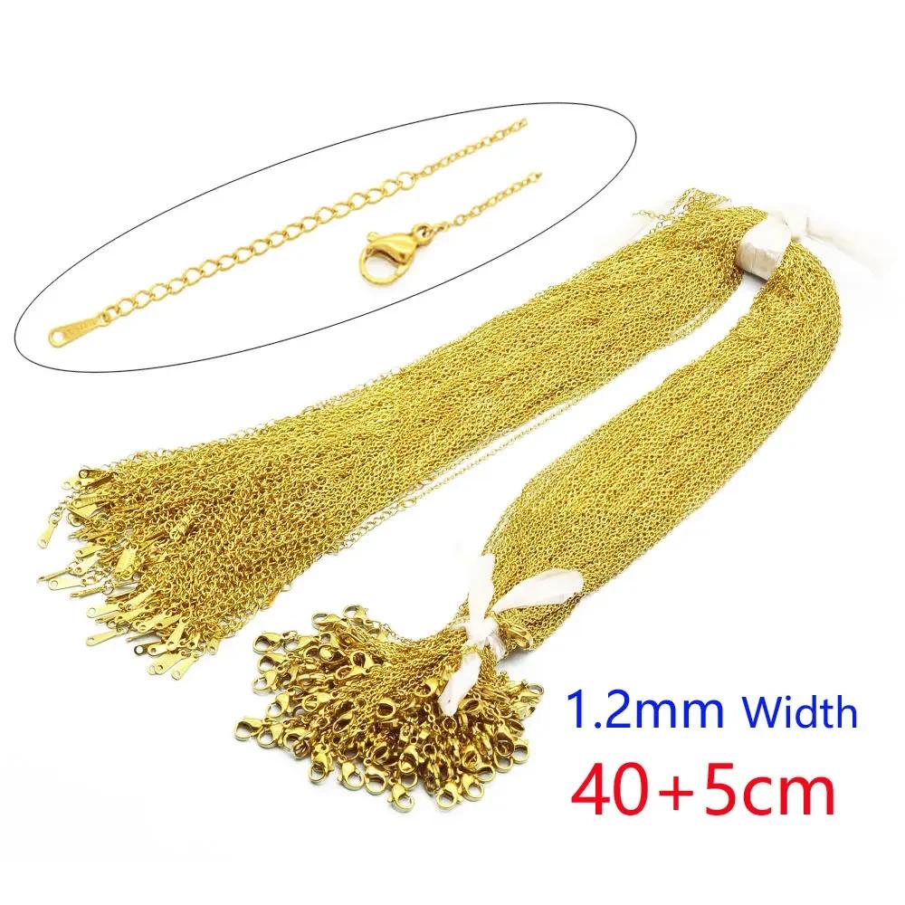 100 pcs/Lot en vrac en gros 304 en acier inoxydable couleur argent 45-50 cm lien de câble Rolo chaîn