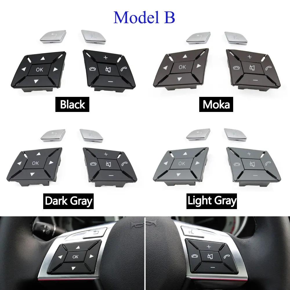 Joli de commande de couverture de volant de voiture, bouton multifonctionnel pour Mercedes Benz C E