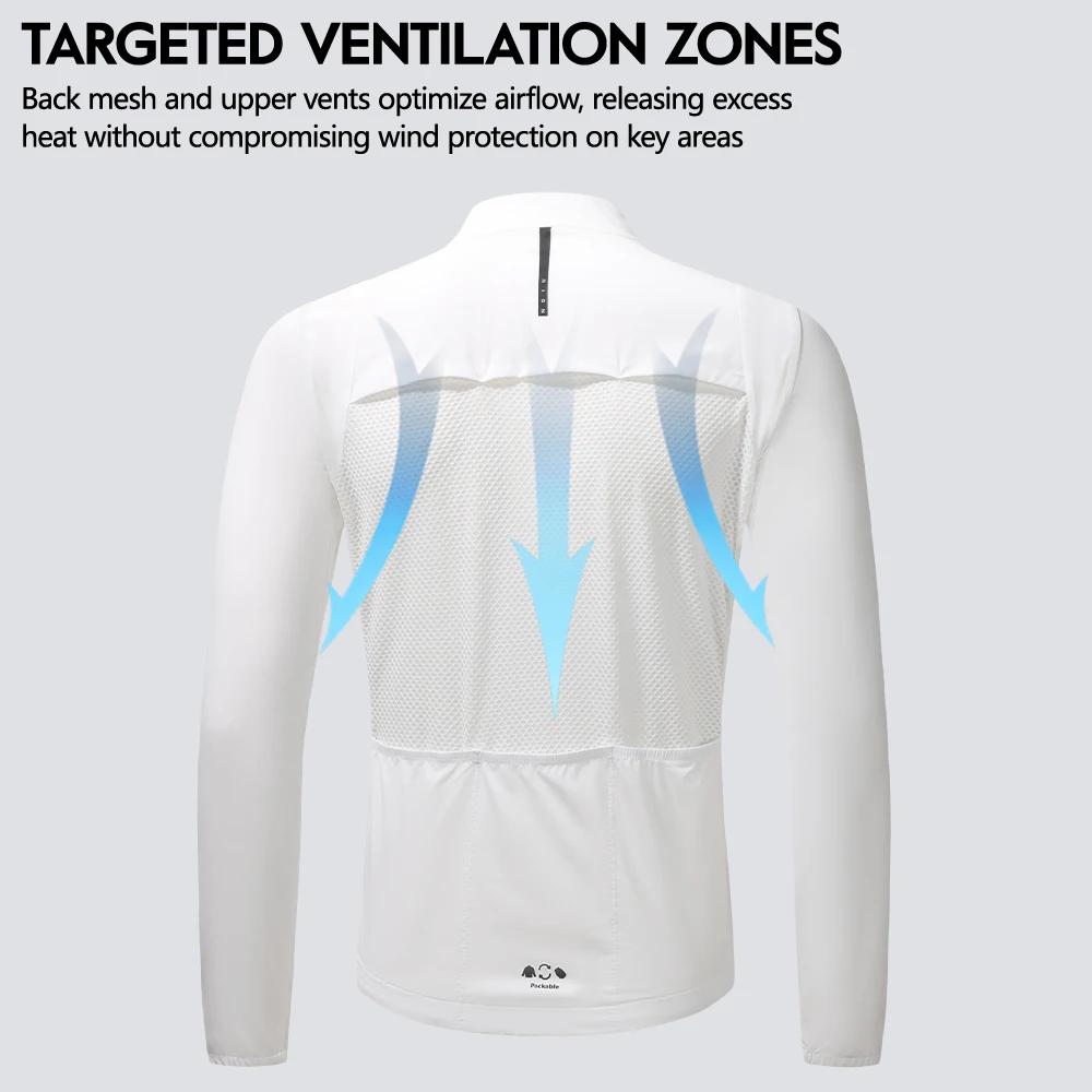 Veste coupe-vent à manches longues pour homme RION, veste de sport légère, coupe-vent, randonnée, fi