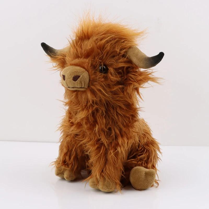 CYISONAL Highland vache animaux en peluche peluche taureau peluche poupée animale cadeau doux pour e