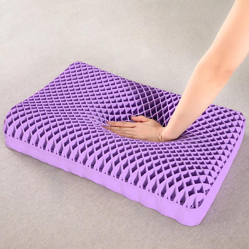 Oreiller en Pectine avec Couche d'Air Respirante TPE, Lavable avec de l'Eau, Oreiller Cou Cervical Z